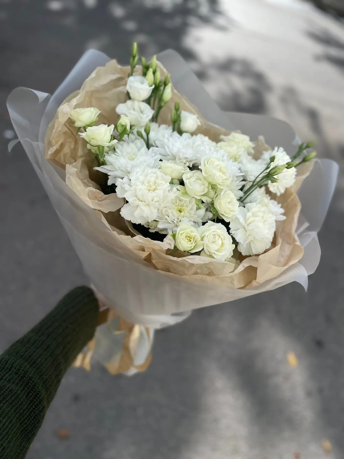 Белый букет