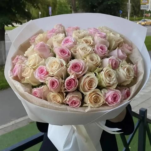 Розовые розы